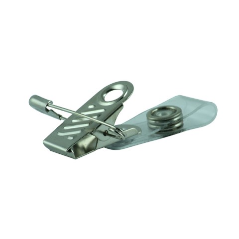 STERLING CLIPS FOR ID TAGS ALLIGATOR CLIP & PIN STRAP (50PCS)